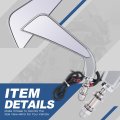 Motocycle Side Mirrors Rear View Rotary Adjustment With Led Turn Signal Handlebar Mount Universal For Motorbike Dirt Street