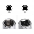 Uxcell 3 8-inch Drive 8mm 6-point Shallow Socket Metric Cr-v