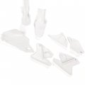 Hecasa Plastic Kit Compatible With All Years Suzuki Drz400 Drz400e Drz400es Drz400s Drz400sm Replacement For 2041080001 White