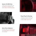 Smoke Red Lens Oe-style Tail Light Lamp Assembly For 2005-2015 Toyota Tacoma Pickup Truck Driver Passenger Side