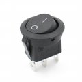 Baomain Spst Black Button On Off 3 Pin Round Rocker Switch Ac 6a 250v 10a 125v W Cap Pair 5 Pack
