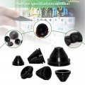 Flyshop 8-pack One-sided Rubber Plug 100 Mm 4 Drill Hole 90 3-9 16 Id Synthetic Grommets Firewall Wire Protection Box Sealing