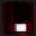 Hecasa Led Tail Light Compatible With 1975-1986 Chevy Chevrolet C10 Lamp Red Lens Plastic W Led And Wiring Pair Replacement For