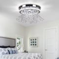 Finktonglan Crystal Ceiling Light 13 8 Dimmable Sputnik Chandeliers With Remote Control Led Semi Flush Mount Lights For Bedroom 