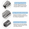 Uxcell Metric Thread Tap M8 X 1 25 H2 Left Hand 100mm Extra Long Straight Flute Screw Milling Machine Taps Threading Tapping