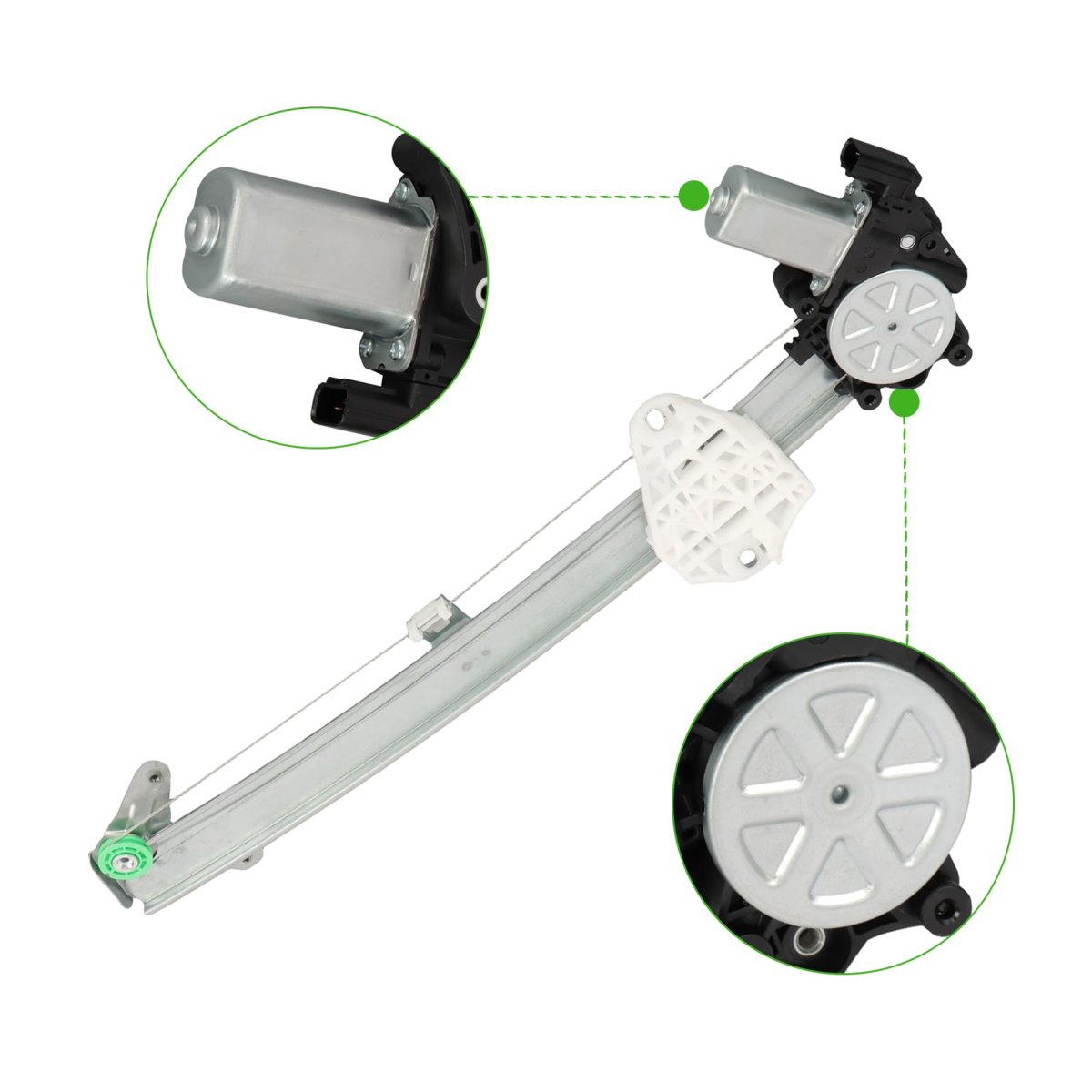 Front Right Passenger Side Power Window Regulator With Motor Replacement For 751-607 Accord 2013-2016