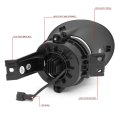 Auto Dynasty Pair Hi-power Led Fog Light Lamp Bezel Cover Switch Compatible With 02-09 Dodge Ram 1500 2500 3500 Steel Bumper
