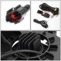 Auto Dynasty Pair Hi-power Led Fog Light Lamp Bezel Cover Switch Compatible With 02-09 Dodge Ram 1500 2500 3500 Steel Bumper