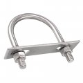 Uxcell Round U-bolt 2 44 62mm Inner Width 94mm Length Steel M10 With Nuts Plate Washers