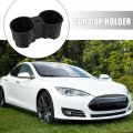 X Autohaux Car Cup Holder Center Console Front Seat Organizer Water Drink With Ashtray For Tesla Model 3 Y 2021-2022 Black