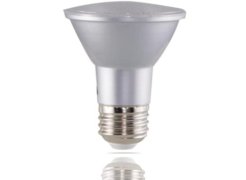 S29407 Led Par20 Light Bulb 6 5w 50w Replacement 3500k Neutral White Silver Reflector E26 Medium Base Dimmable Clear 40 Degrees