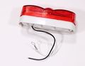 4 Red In Led Duo Clearance Identification Fender Side Marker Lights With Reflex For Trucks And Trailers Kl-58798 Pack 