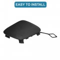 Uxcell Car Front Right Bumper Tow Hook Cover No A2128850526 For Mercedes-benz E250 2014-2015 Black