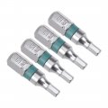 Uxcell 4pcs 1 4-inch Hex Shank 25mm Length Magnetic H3 Screw Driver Screwdriver Drill Bits S2 High Alloy Steel