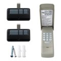 2 Garage Door Remote With A Yellow Learn Button And Keypad Opener For Sears Craftsman Chamberlain 877lm 891lm 893lm 