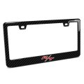 Dodge R T Logo License Plate Frame Real 3k Carbon Fiber Finish Abs Plastic Black Glossy 12 In X 6 Universal Fit For Car Suv 