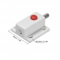 Uxcell Door Bolt Lock 2-inch Plastic Sliding Flush Barrel Latch With Switch Button 8 Pcs White