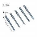 Uxcell U-shaped Bits Set 5pcs 1 4 Inch Hex Shank Magnetic U4 U5 U6 U7 U8 Screwdriver Bit 65mm Length S2 Screw Driver Kit Tools