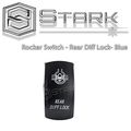 Stark Laser Etched Led Rocker Switch Dual Light 20a 12v On Off 5pin Blue Rear Diff Lock Design 