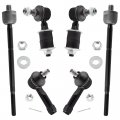 Boxi 6pcs Front Sway Bar Links Inner Outer Tie Rod Ends Fit For Nissan Sentra 1995 1996 1997 1998 1999 2000 2001 2002 2003 2004 