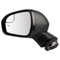 Towing Mirror Glass Fit For 2013-2014 Fusion Ford Left Outside Rear View Ds7z17683ca-pfm