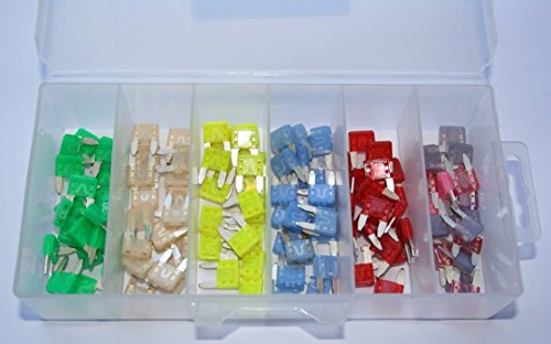 120pcs Mini Fuse Assortment Kit By A Plus Parts House