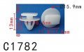 Autobahn88 Wheel Opening Trim Molding Clip Compatible With Gm Universal Use Pack Of 20