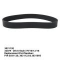 4-pack Vacuum Belts For Powerforce Helix Bagless Models 1700 17003 17004 1700r 1700u 1700v