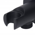 Shower Head Holder Adjustable Wall Mount Handheld Black Copper Brushed Nickel Spray Bracket Adapter For 20-22mm Bottom Rods