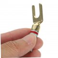 Gatuida 6pcs Speaker Gold-plated Audio Plug Banana Terminal Connector Gold Plating Jack For Diy Post Spade Wire Adapter Copper