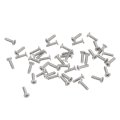 M1 2-0 25 X 4mm 100pcs Flat Round Head Screws 304 Stainless Steel Phillips Drive Machine Hardware Fastener For Furniture 
