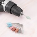 Uxcell 5 Pcs Silicone Rubber Grinding Buffing Wheels 400 Grits 10mm Dia Tapered Polishing Head For Electric Rotary Tool