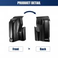 X Autohaux 1 Pair Lh Rh Steel Cab Corner Covers For Ford F-150 4 Door 2004 2005 2006 2007 2008 Crew Pickup Truck Replacement