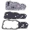 Fridayparts Oil Filter Support Head Cooler Cover Compatible For Cummins Engine B5 9l 6b 6bt 6bta
