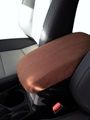 Auto Console Covers- For The Nisssan Rogue 2007-2014 Center Armrest Cover Fleece Fabric Brown 