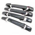 Erush Carbon Fiber Print Door Handle Cover Overlay Designed For 2007-2013 Silverado 1500 2500 3500 Tahoe Suburban Avalanche 