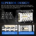 Bunker Indust Side Shooter Led Light Pods Wiring Harness Kit 2pcs 4 Inch Spot Flood Beam Bar 60w Work Lights Waterproof For 4x4