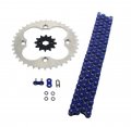 Fits Honda Trx250r 250r 520-96 Blue O Ring Chain Sprocket Silver 12 38