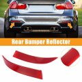 X Autohaux 1 Pair Car Rear Bumper Reflector Strip Cover Left Right Side 63147240997 63147240998 For Bmw X5 2011-2013