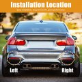 X Autohaux 1 Pair Car Rear Bumper Reflector Strip Cover Left Right Side 63147240997 63147240998 For Bmw X5 2011-2013