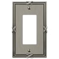 Amerelle 44ran Ribbon And Reed 1 Rocker-gfci Wallplate Antique Nickel 