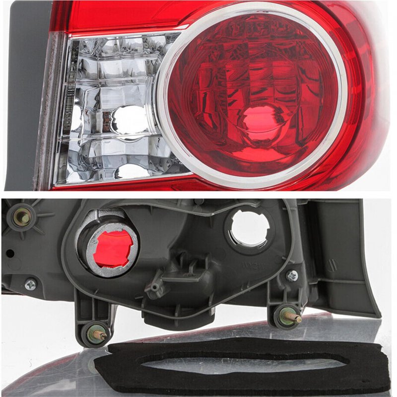 Driver Side Rear Brake Tail Light Assembly For 2011 2012 2013 Toyota Corolla Left Lamp 8156002580 To2804111 Red Lens Chrome