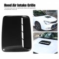Aramox Bonnet Scoop Cover Abs Carbon Fiber Hood Universal For Automobile Modification Replacement Carbon