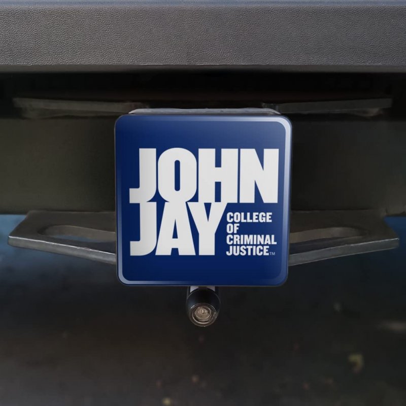 John Jay College Of Criminal Justice Primary Logo Tow Trailer Hitch Cover Plug Insert 2