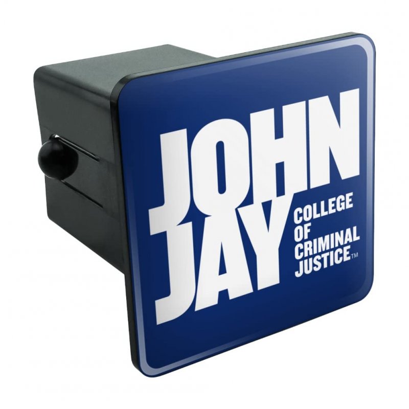 John Jay College Of Criminal Justice Primary Logo Tow Trailer Hitch Cover Plug Insert 2