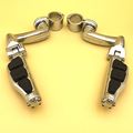 Chrome 360 Adjustable Highway Foot Peg Mounting Kit For 1 25 In Engine Guard Goldwing Vtx1300 Shadow Valkyrie Triumph Rocket 
