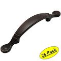 Cosmas 9980orb Oil Rubbed Bronze Cabinet Hardware Arched Handle Pull 3 Inch 76mm Hole Centers 5-1 2 Overall Length 25 Pack 