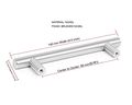 Birdrock Home Simple Modern Rounded T-bar Handle Brushed Nickel 25 Pack 3 75 Inch Kitchen Cupboard Furniture Cabinet Hardware
