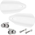 Ghost Hand Guards With Cutout For Turn Signals Mem7219 Aluminum Classic Style Motorcycle Wind Deflectors Black 