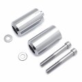 Httmt- No Cut Chrome Frame Sliders Falling Protector Compatible With 1996-2007 Yamah Yzf 600r Thundercat P N Mt219-012a-cd